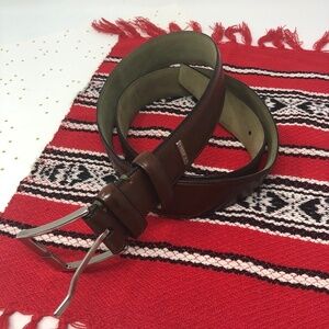 Ted Baker Brown Leather Get Suited dress belt